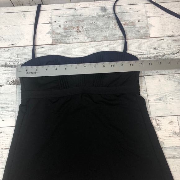 Athleta Textured Bandeau Halter Style Swimsuit Top XS - Picture 8 of 9